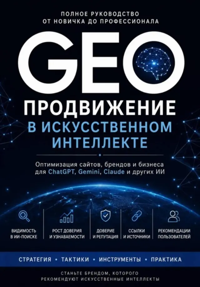 Книга Александра Шерстова «GEO: Продвижение в искусственном интеллекте»